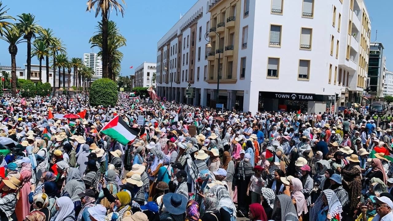 الرباط تنتفض من أجل غزة: عشرات الآلاف يطالبون بوقف الإبادة وقطع التطبيع