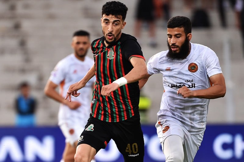 الجيش الملكي يقترب من نهائي الأبطال بثنائية في مرمى بركان.. وأولمبيك آسفي يعود بتعادل ثمين من الجزائر